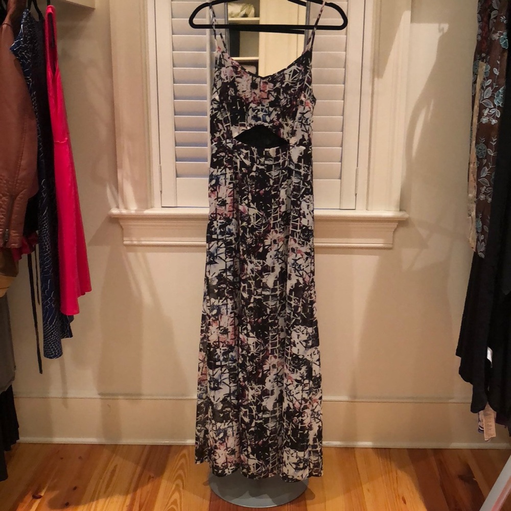 Topshop Petite cut out maxi dress US 6P - Picture 1 of 6